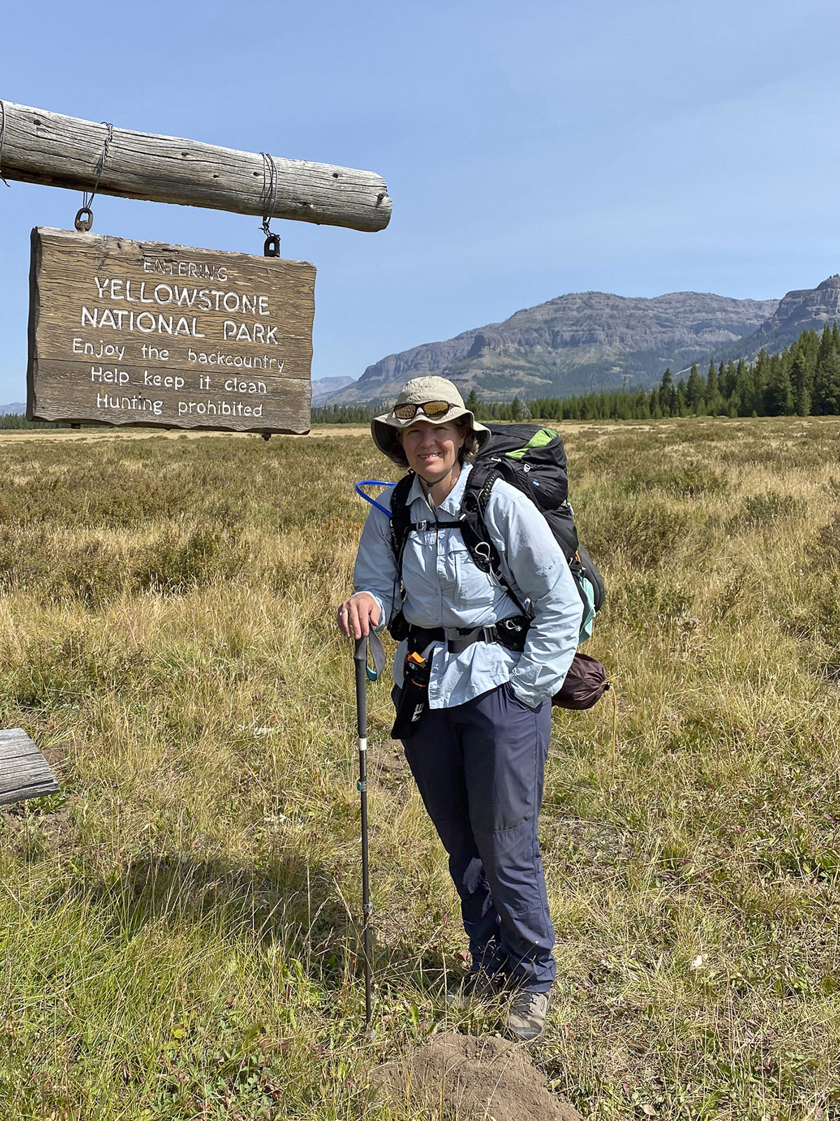 Klein halfway point on a 60 mile hike